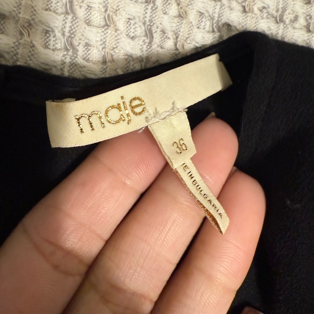 Maje Ively Skirt-Effect Romper Size 36/Small - Picture 4 of 14